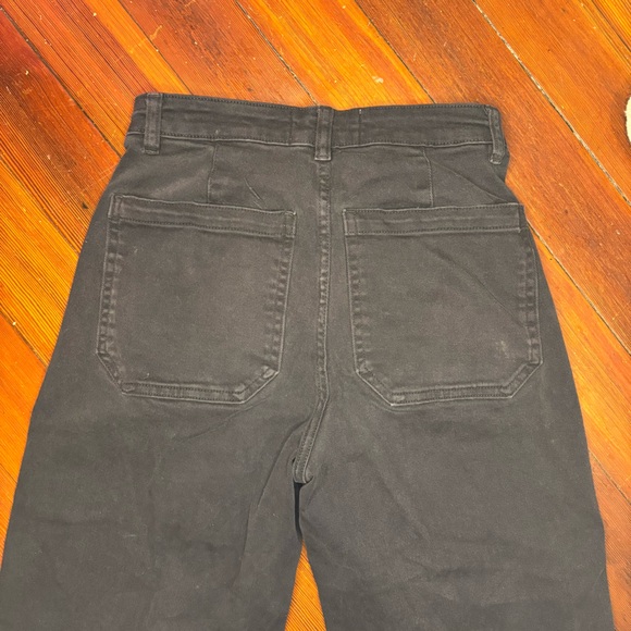 Everlane Black Barrel Jeans Utility Crop High Rise Size 0/25 - Picture 7 of 8